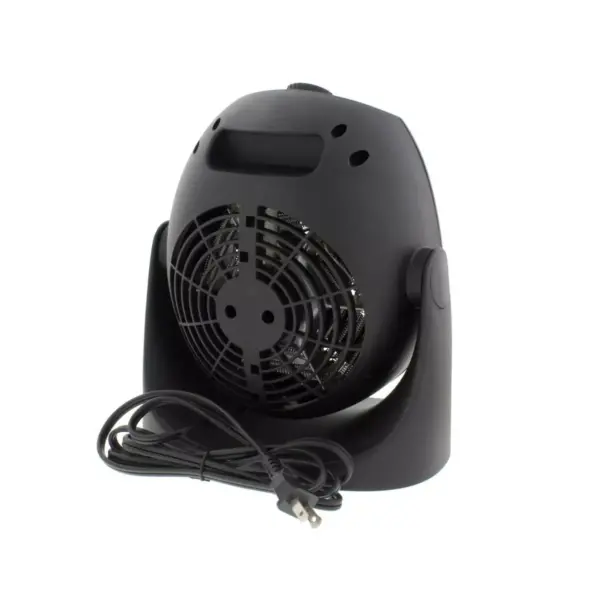 Comfort Zone CZHC21 Indoor Compact Portable 1500 Watt Electric Space Heater Personal Fan Combination Unit, Black