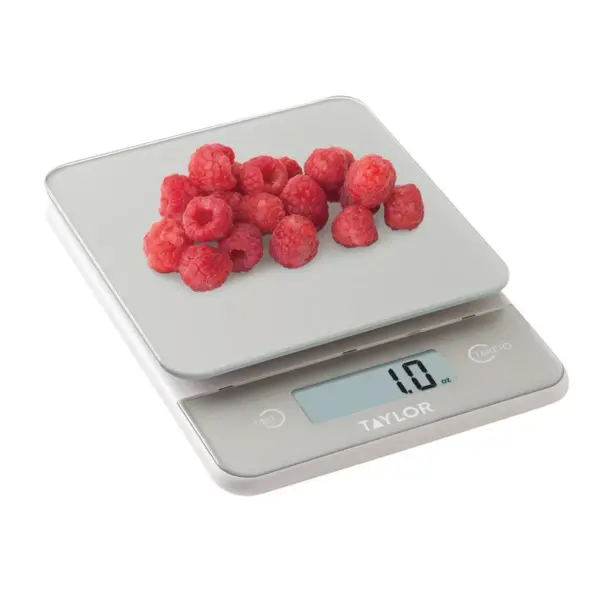 Taylor Digital 11lb Glass Top Food Scale - Silver