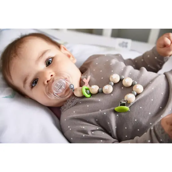 HABA Wooden Pacifier Chain Star Flight (Made in Germany)