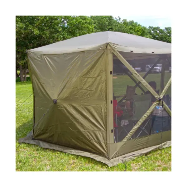 CLAM Quick-Set Wind and Sun Panel Attachment for Traveler and Escape Screen Shelter Canopy Tent, Accessory Only, Green (2 pack)