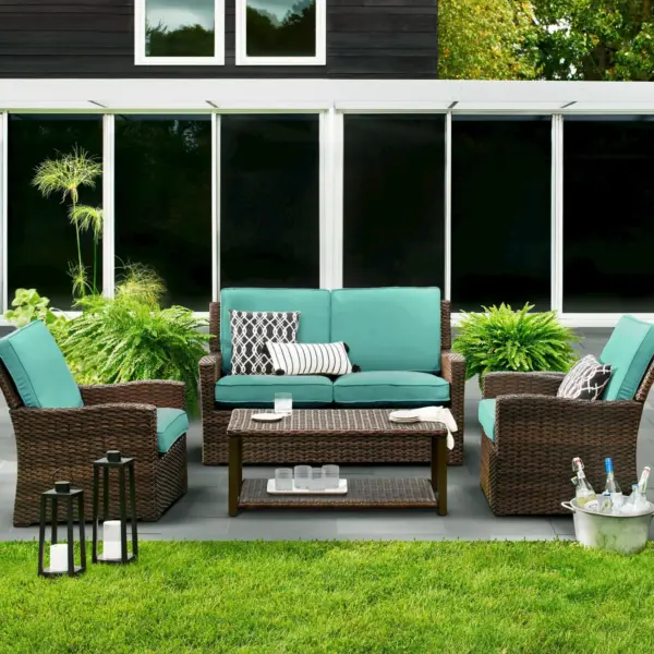 Halsted All Weather Wicker Patio Club Chair - Turquoise - Threshold™