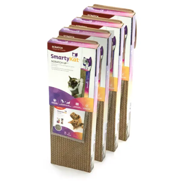 SmartyKat Scratch Up Hanging Single Corrugate Cat Scratcher - 4pk