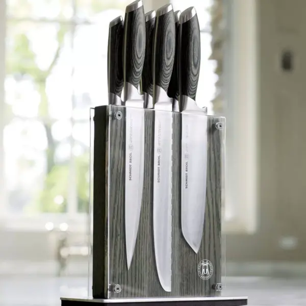 Schmidt Brothers Cutlery Bonded Ash 7pc Knife Block Set