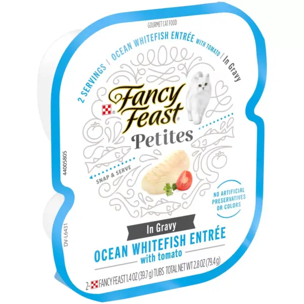 Fancy Feast Petites Ocean White Fish with Tomato Gravy Wet Cat Food - 2.8oz