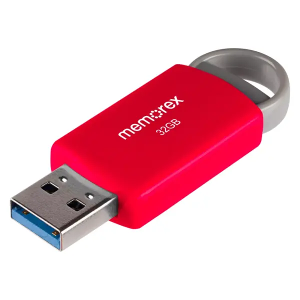 Memorex 32GB Flash Drive USB 2.0 - Red (32020003221)