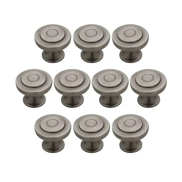 Franklin Brass 10pk 1-1/4" Geary Knob Heirloom Silver