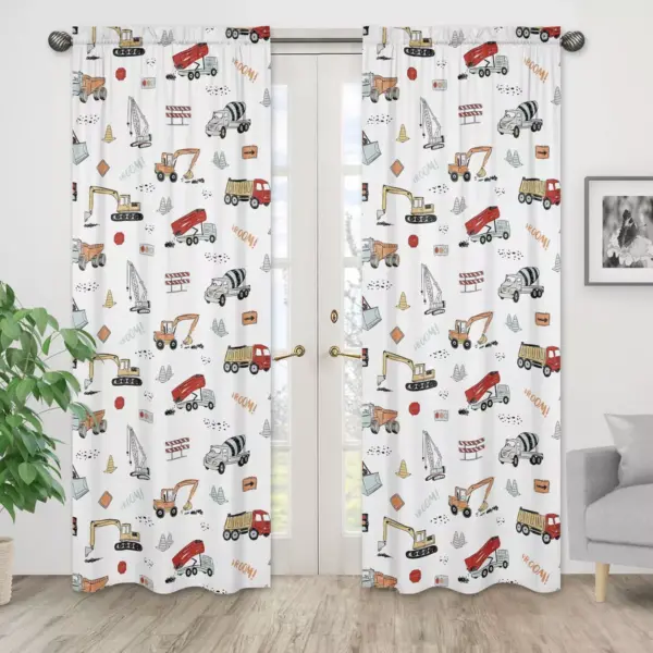 2pk Construction Truck Window Panel - Sweet Jojo Designs