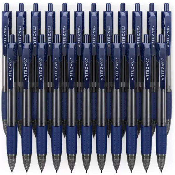 Arteza Retractable Gel Ink Pens Set, Blue - 24 Pack (ARTZ-9223)