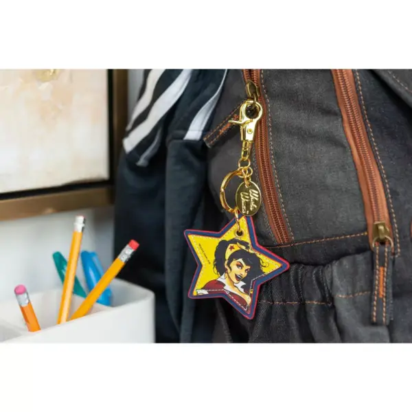 Crowded Coop, LLC DC Comics Bombshells Wonder Woman Faux Leather Keychain