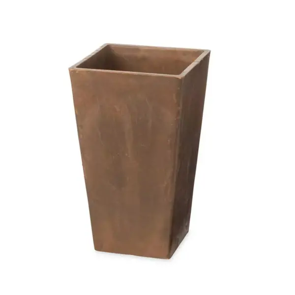 Plow & Hearth - Small Sussex Frost-Proof Self-Watering Resin Planter - Use Indoors or Outdoors