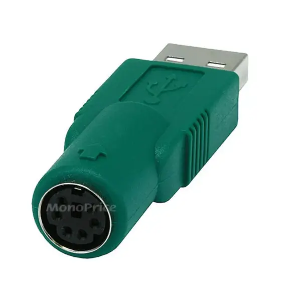 Monoprice USB A Male to PS/2 MDIN6 Female Converter for Logitech Brand Mice