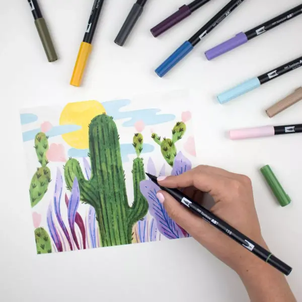 Tombow 10ct Dual Brush Pen Art Markers - Desert Flora