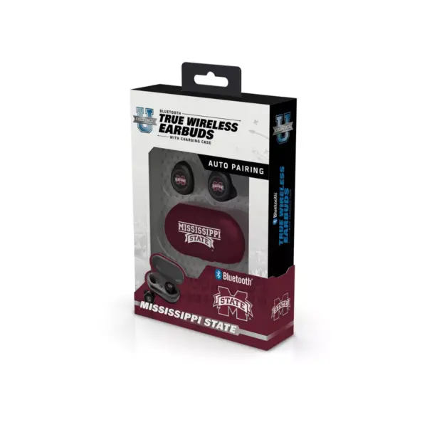 NCAA Mississippi State Bulldogs True Wireless Bluetooth Earbuds