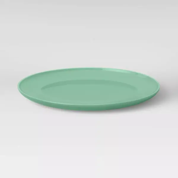 10.5" Plastic Dinner Plate Green - Room Essentials™