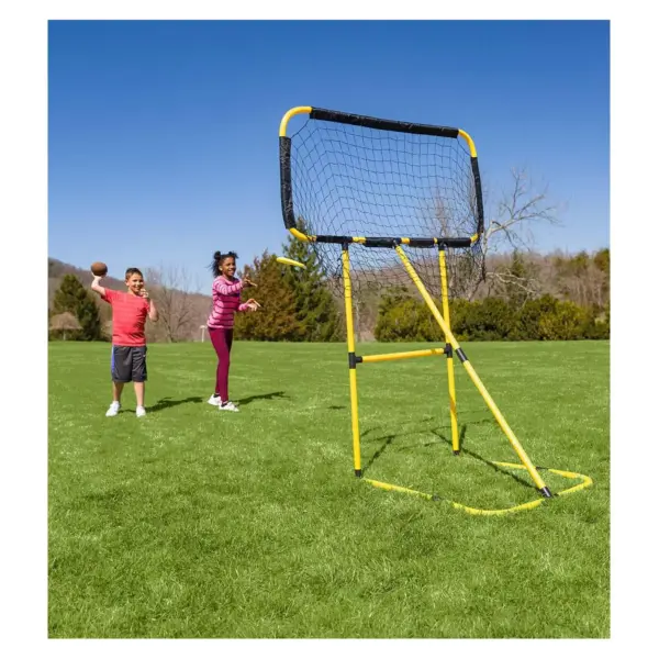 HearthSong Football and Disc Target Kick 'n Toss Set for Kids' Outdoor Active Play