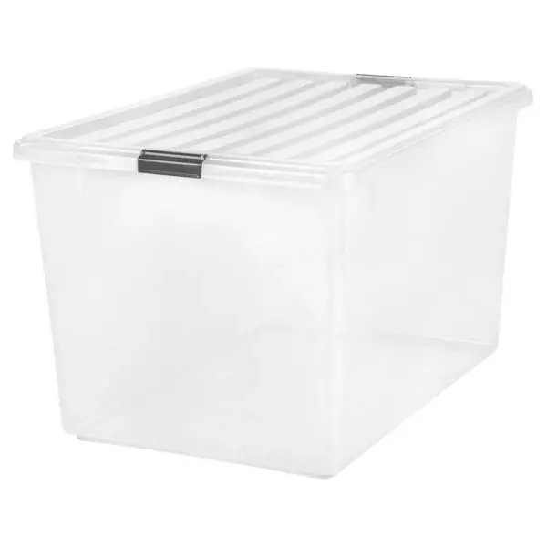 IRIS 132qtPlastic Storage Bin Clear