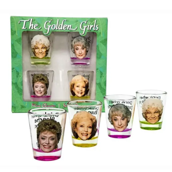 Just Funky The Golden Girls Shot Glasses Set of 4