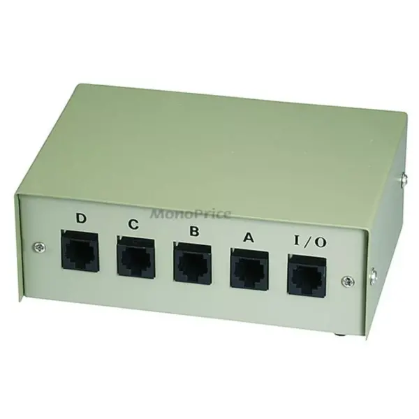 Monoprice 4x1 RJ45 8P8C Manual Data Switch Box