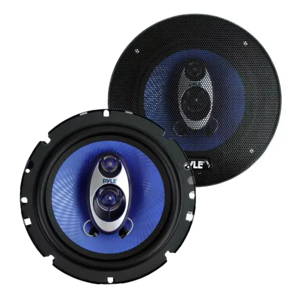 Pyle PL63BL 6.5" 360 Watts 3-Way Car Audio Coaxial Speakers PAIR Blue