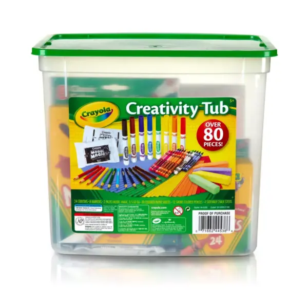 Crayola 80pc Creativity Tub Art Supplies