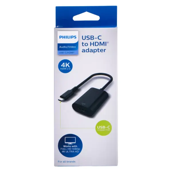 Philips USB-C to HDMI Adapter - Black