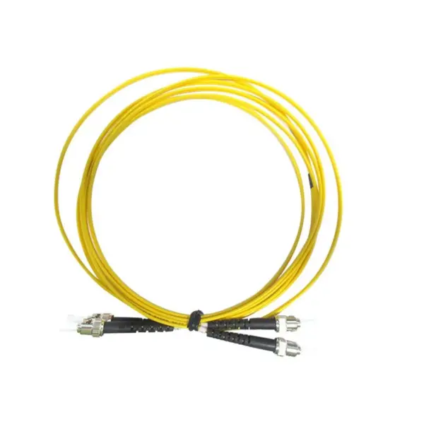 Monoprice Fiber Optic Cable - 1 Meter, ST/UPC-ST/UPC, G657A1, Single Mode, Duplex, 2mm, OFNR