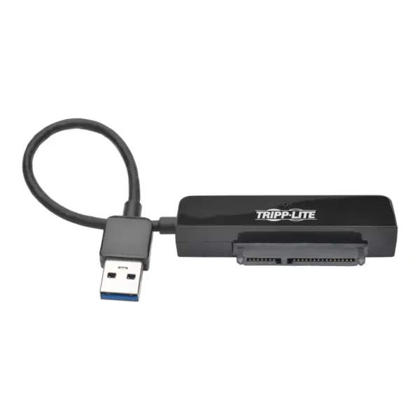 Tripp Lite 6in USB 3.0 SuperSpeed to SATA III Adapter w/ UASP/ 2.5" Black - SATA/USB for Hard Drive, Solid State Drive, Notebook - 1 x Type A Male USB