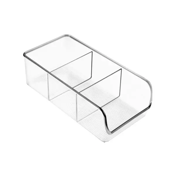 mDesign Plastic Food Packet Kitchen Storage Organizer Bin Caddy, 4 Pack - Clear