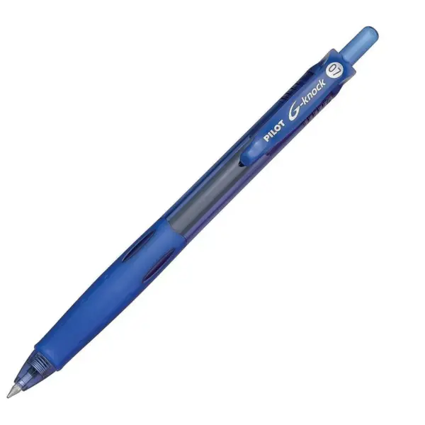 Pilot G-Knock BeGreen Retractable Gel Ink Pen Blue Ink .7mm Dozen 31507