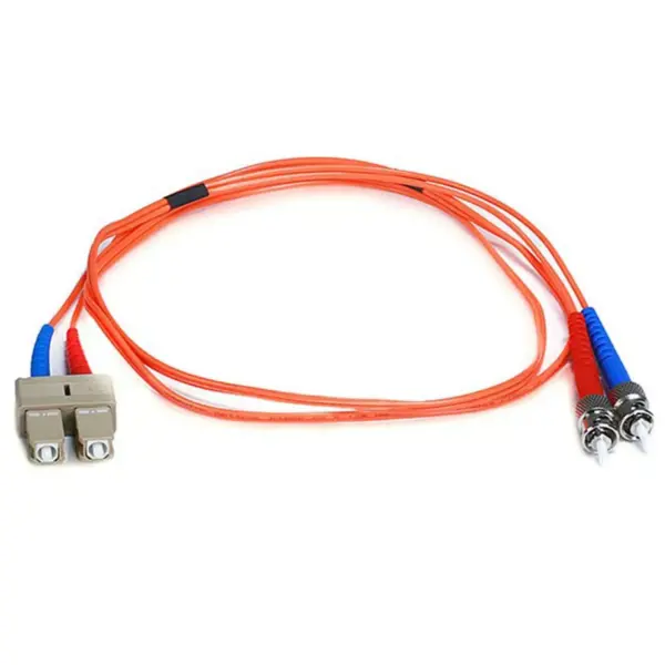 Monoprice Fiber Optic Cable - 1 Meter - Orange | ST to SC, OM1, 62.5/125 Type, Multi Mode, Duplex