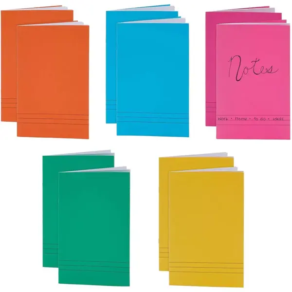 Bright Creations 12-Pack Kids Lined Storybooks Notebooks Handwriting Books 8.5 x 5.5 In, 6 Colors, 12 Sheets