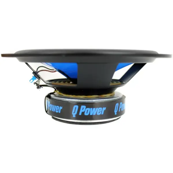 QPower 6.5" 300 Watt 2-Way Blue Car Audio Stereo Coaxial Speakers | QP650 (2)