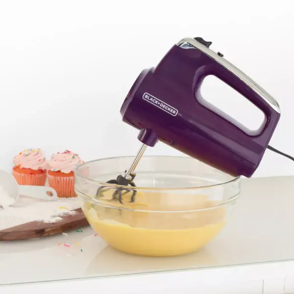 BLACK+DECKER Helix Hand Mixer - Purple MX600P