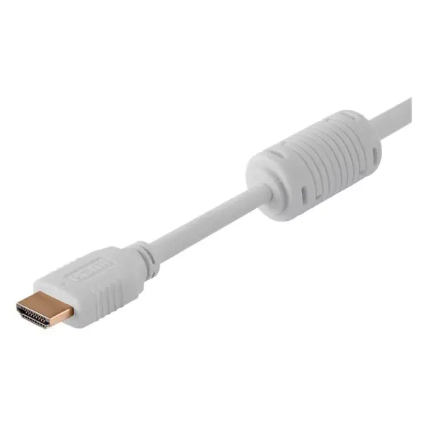 Monoprice High Speed HDMI Cable - 10 Feet - White, 4K@60Hz, HDR, 18Gbps, YUV 4:4:4, 28AWG - Select Series