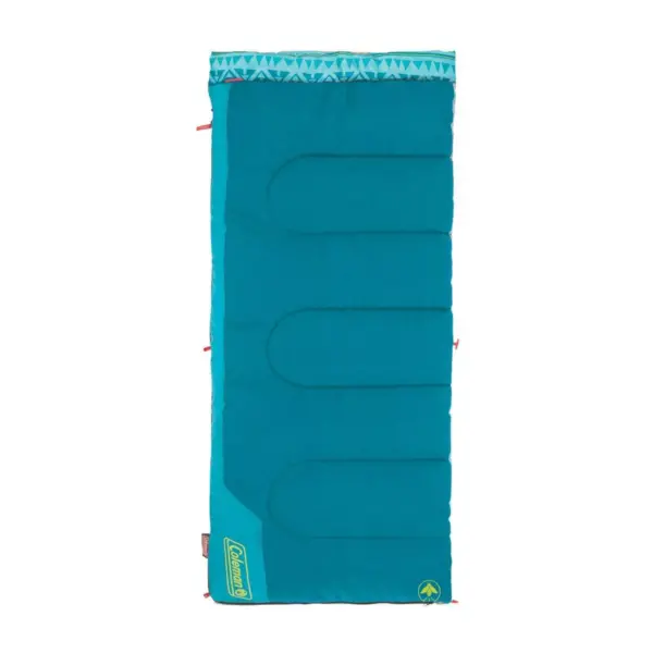 Coleman 50 Degree Youth Sleeping Bag - Turquoise