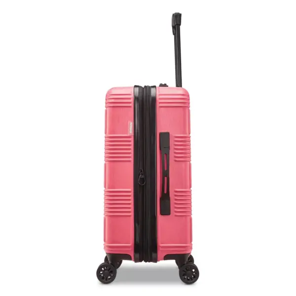 American Tourister 23.5" Checkered Hardside Carry On Spinner Suitcase - Flamingo