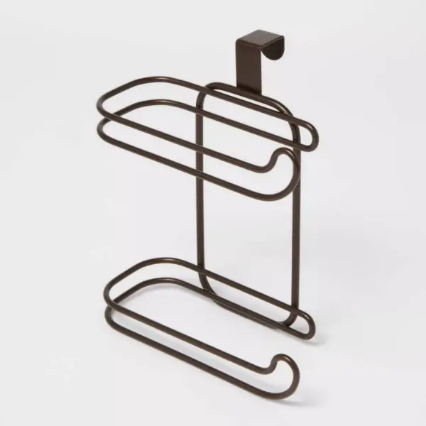 Over The Tank 2 Roll Freestanding Toilet Tissue Holder Bronze - Threshold™