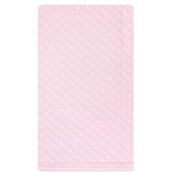 Hudson Baby Infant Girl Quilted Burp Cloths 10pk, Pink Navy Floral, One Size