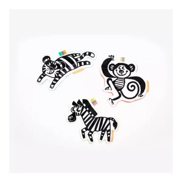 Manhattan Toy Wimmer-Ferguson Crinkle Zebra Baby Sensory Toy with Ribbon Tags