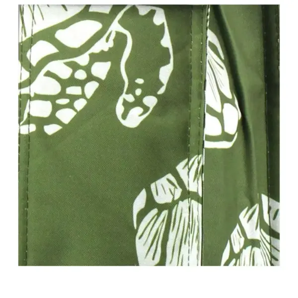 Zodaca Thermal Insulated Lightweight Wine Tote, Green Turtle