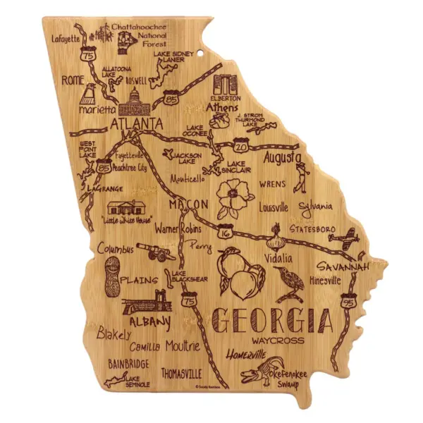 Totally Bamboo Destination Georgia Serving and Cutting Board