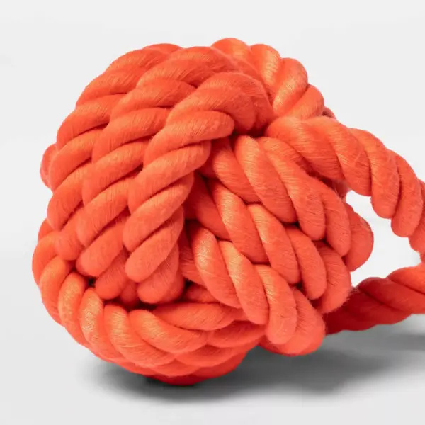 Monkey Fist Rope with Handle - Red - L - Boots & Barkley™