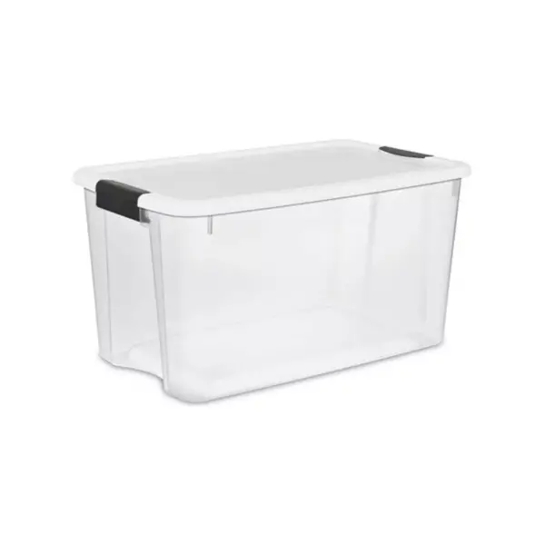 Sterilite 70 Quart Storage Box (4 Pack) with VELCRO Brand 10 Foot Tape Roll