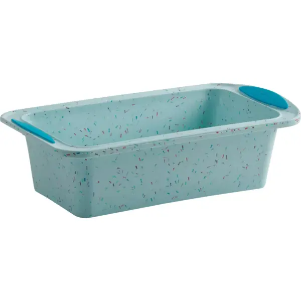 Trudeau Loaf Pan Confetti Blue 8.5" x 4.5"