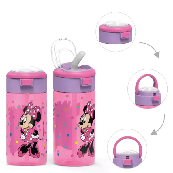 Minnie Mouse 18oz Plastic Flex Sip Water Bottle - Zak Designs