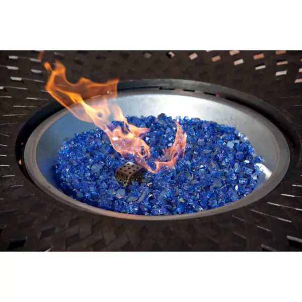 Sapphire Blue Reflective Fire Glass - Fire Sense