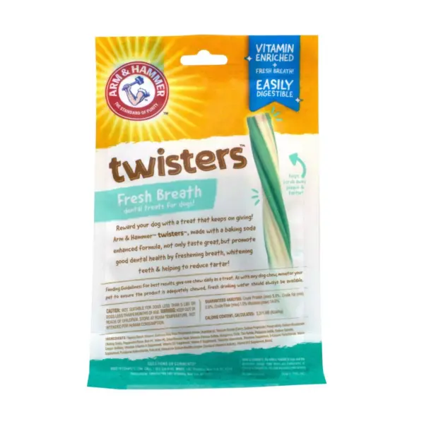 Arm & Hammer Twisters Dental Dog Treats - 8ct