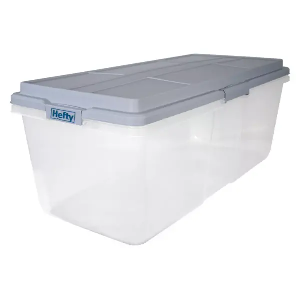 Hefty 113qt Hi-Rise Clear Storage Box