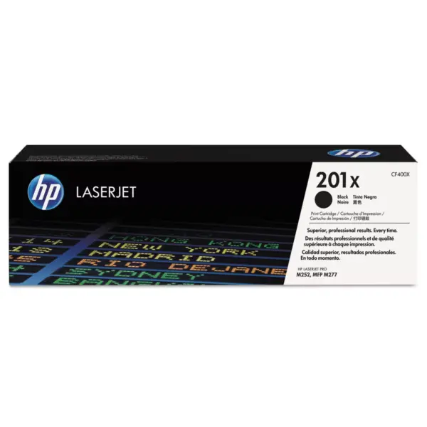 HP Inc. HP 201X (CF400X) High Yield Black Original LaserJet Toner Cartridge