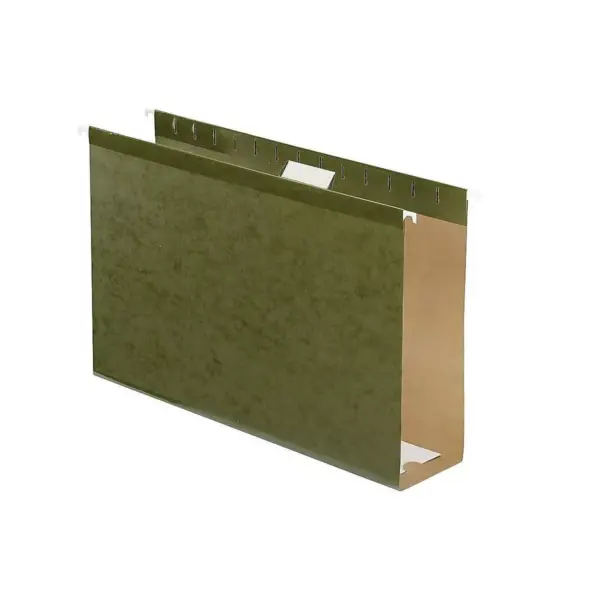 Pendaflex Reinforced 3" Extra Capacity Hanging Folders Legal Standard Green 25/Box 4153X3